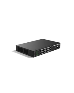 Коммутатор SG1018LP-2F, кол-во портов: 16x1 Гбит/с, кол-во SFP/uplink: SFP 2x1 Гбит/с, установка в стойку, PoE: 16x15 Вт (макс. 135 Вт) (DH-SG1018LP-2F) Dahua
