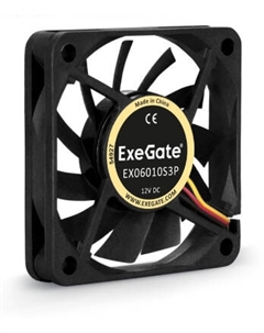 Вентилятор ExtraPower EP06025S3P, 60 мм, 4500rpm, 31 дБ, 3-pin, 1шт, черный (EX297034RUS) Exegate