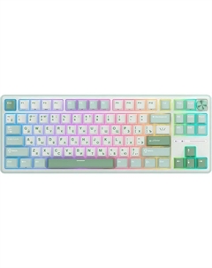 Клавиатура проводная/беспроводная R87, механическая, RK Cream, подсветка, Bluetooth/Радиоканал/USB, белый (6977576550700) Royal kludge