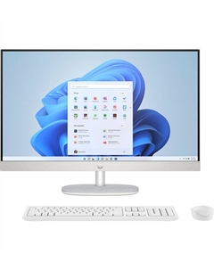 Моноблок HP 27-cr0001i 27" 1920x1080 Touch, Intel Core i7-1355U 1.7 ГГц, 16Gb RAM, 512Gb SSD, Intel Iris Xe Graphics, WiFi, BT, Cam, без ОС, белый, клавиатура, мышь (9A158PA) Hp