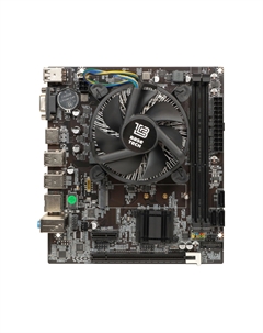 Материнская плата с процессором и кулером H61M-K, Socket1155, Intel Core i3-3225, Intel H61, 2xDDR3, PCI-Ex16, 3SATA2, 5.1-ch, GLAN, VGA, HDMI, mATX, Retail Basetech