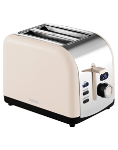 Тостер BBK TR76 800 Вт, подогрев, размораживание, бежевый (TR76) Bbk