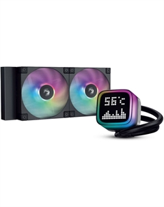 Жидкостное охлаждение LP240 для Socket 115x/1200/1700/1851/AM5/AM4, 280 Вт, 2x120 мм, ARGB, черный (R-LP240-BKMSNC-G-1) Deepcool