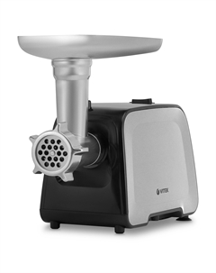 Электрическая мясорубка Vitek VT-3646, 2 кВт, стальной/черный