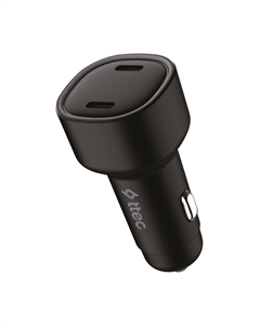 Автомобильное зарядное устройство TTEC SmartCharger, 2xUSB Type C, 60 Вт, QC, PD, черный (2CKP03S) Ttec