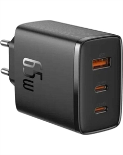 Сетевое зарядное устройство BASEUS Cube Pro 65 Вт, USB, EU, 2xUSB type-C, Quick Charge, PD, черный (BAS-P1015230111300) Baseus