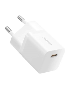 Сетевое зарядное устройство BASEUS GaN5 Mini 1C 25 Вт, EU, USB type-C, Quick Charge, PD, белый (P10110909213-00) Baseus