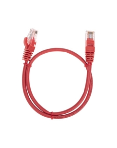 Патч-корд UTP кат.5e, 0.3 м, RJ45-RJ45, красный, CU, LSZH, (02-0103-03) Rexant