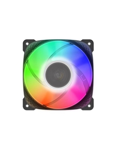 Вентилятор Squama 3805B Single Pack, 120 мм, 2500rpm, 40 дБ, 4-pin PWM, 1шт, черный, ARGB подсветка (GF_SQM-3805B-SP) Geometric future