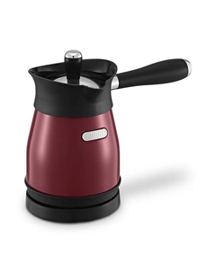 Кофеварка турка электрическая Kitfort КТ-7499, 1 кВт, кофе молотый, 300 мл, красный/черный (КТ-7499)