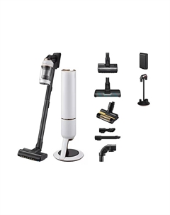 Вертикальный пылесос Samsung Jet Plus complete, 580 Вт, питание от аккумулятора, черный/белый (VS20B95843W /GE)