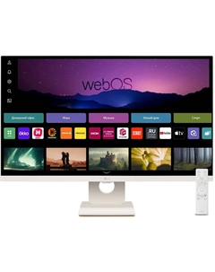 Монитор 27" 27SR50F-W IPS, 1920x1080 (16:9), 250кд/м2, 5 мс, 178°/178°, HDMI, USB-Hub, белый (27SR50F-W.ARUZ) Lg