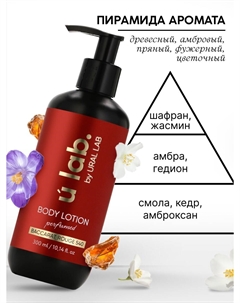 Крем для тела парфюмированный baccarat rouge, 300 мл, ulab Ural lab