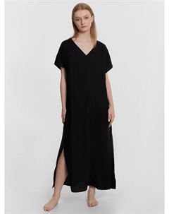 Платье женское домашнее макси черное Mark formelle
