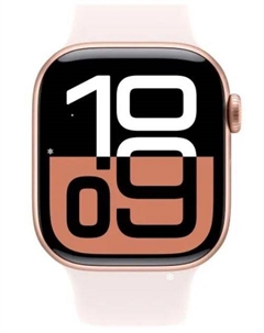 Часы Apple Watch Series 10 GPS + Cellular 42mm MWX93 Rose Gold Aluminium Case with Light Blush Sport Band - S/M