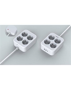 Сетевой фильтр TESSAN TS-PS01DE00, 2м, серый Tessan