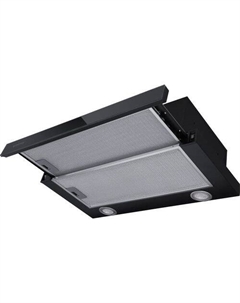 Встраиваемая вытяжка Glass Ultra SLIDEBOX60BK, управление кнопочное, черный Meferi