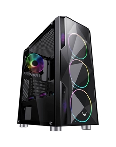 Корпус ATX Miditower Formula F-3401 V1 RGB Led Black