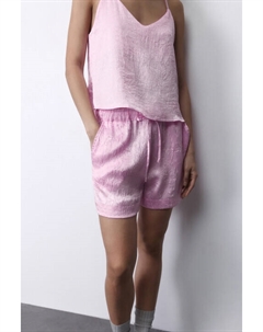 Шорты домашние атласные с поясом на завязках Befree