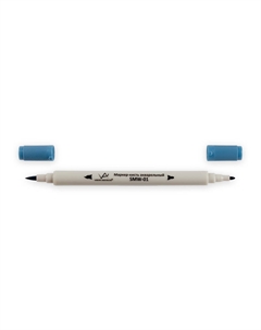 Акварельный маркер-кисть 0,8 мм - 2 мм, кисть/круглое тонкое, G351 т. морская волна/Ma Vista-artista