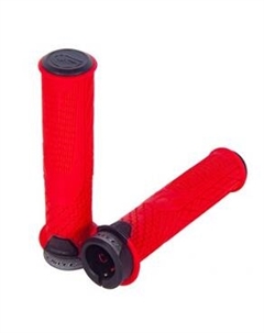Грипсы велосипедные 1ST Gen, 130мм. с закрытым торцом, с локрингом, красные, ARV000592 Enlee