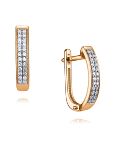 Серьги из золота Адамас