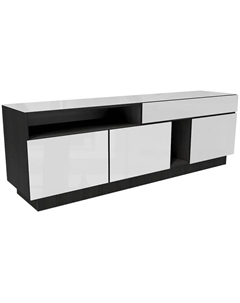 Тумба Metaldesign MD 654.01.31 чёрный/белый