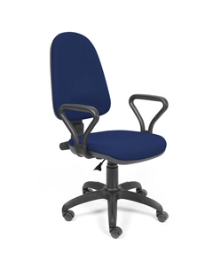 Кресло офисное ПРЕСТИЖ САМБА синее ткань/пластик/металл Utfc