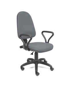 Кресло офисное ПРЕСТИЖ САМБА серое ткань/пластик/металл Utfc