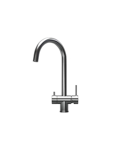 Смеситель для кухни Kitchen Space 7104, СТАЛЬ САТИН Granula