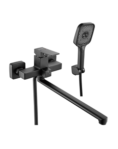 Смеситель для ванны c душем S9622H черный Shevanik