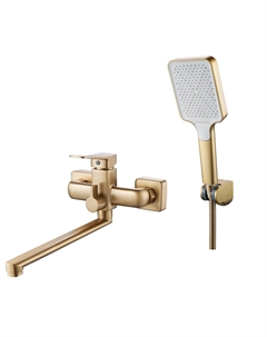Смеситель для ванны c душем S9902G золотой сатин Shevanik