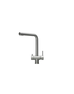 Смеситель для кухни Kitchen Space 7011, СТАЛЬ МАТОВАЯ Granula