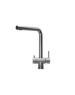 Смеситель для кухни Kitchen Space 7011, СТАЛЬ САТИН Granula