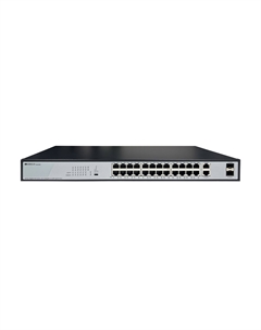 Коммутатор OS2228P/370W, кол-во портов: 26x1 Гбит/с, кол-во SFP/uplink: SFP 2x1 Гбит/с, установка в стойку, PoE: 24x30 Вт (макс. 370 Вт) (OS2228P/370W/B1A) Origo