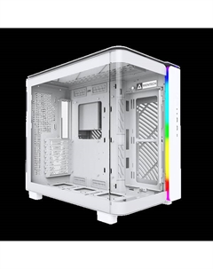 Корпус KING 95, ATX, Midi-Tower, 2xUSB 3.0, RGB подсветка, белый, без БП (KING 95) Montech