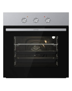 Духовой шкаф электрический Gorenje BO6727E03NX, черный/серебристый (BO6727E03NX)
