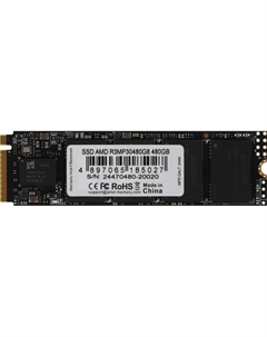 Твердотельный накопитель (SSD) 480Gb Radeon R3 R3MP30480G8, 2280, M.2, NVMe (R3MP30480G8) Retail Amd