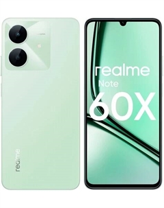 Смартфон Realme Note 60x, 6.74" 1600x720 IPS, Unisoc Tiger T612, 3Gb RAM, 64Gb, 3G/4G, Wi-Fi, BT, 2xCam, 2-Sim, 5000 мА⋅ч, USB Type-C, Android 14, зеленый (RMX3938/RLM-3938.3-64.GN)