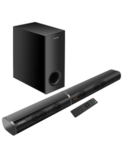 Саундбар 2.1 Ginzzu GM-506, 100 Вт, AUX, USB, Bluetooth, черный