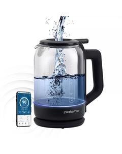 Чайник POLARIS WIFI IQ Home PWK 1712CGLD 1.5л. 2.15 кВт, пластик/стекло, черный Polaris