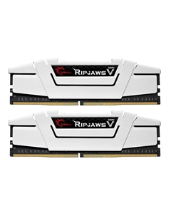 Оперативная память G.SKILL Ripjaws V, 32 Гб (2 х 16 Гб), DDR4, 3600 МГц, F4-3600C18D-32GVW, белый G.skill
