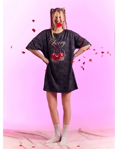 Туника домашняя серая с принтом Mark formelle