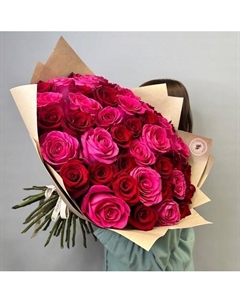 «51 roses» микс из эквадорских роз Jules flower atelier