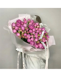 Пионовидная кустовая Роза Misty Bubbles Jules flower atelier