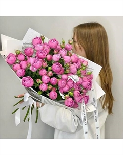 Букет из кустовой пионовидной розы Мисти баблс Jules flower atelier