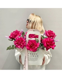 Французские розы в коробке Jules flower atelier