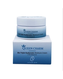 Крем для лица увлажняющий с биокомплексом гиалуроновой кислоты 10% 30 Queen charm