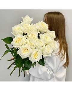 «Лунный свет» букет из пионовидных ароматных роз Jules flower atelier