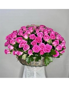 Корзина из 101 Розы Jules flower atelier